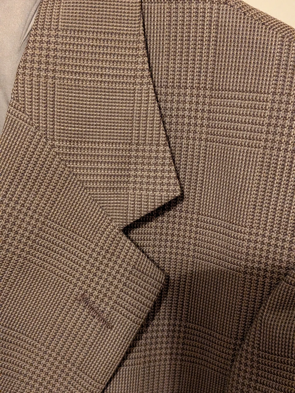 Men's Brown Glen Plaid Blazer
